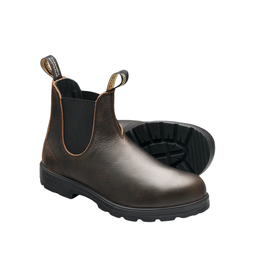 Blundstone Mens Premium Nubuck Leather Elastic Sided Boots (2440) Vintage Brown