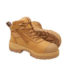 Blundstone Mens Rotoflex TPU Composite 5" Zip Lace Up Safety Boots (8550) Wheat