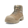 Blundstone Mens Rotoflex TPU Composite 5" Zip Lace Up Safety Boots (8553) Stone