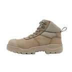 Blundstone Mens Rotoflex TPU Composite 5" Zip Lace Up Safety Boots (8553) Stone