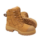 Blundstone Mens Rotoflex TPU Composite 6" Zip Lace Up Safety Boots (8560) Wheat