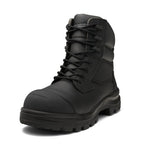 Blundstone Mens Rotoflex TPU Composite 6" Zip Lace Up Safety Boots (8561) Black