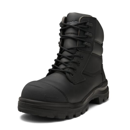 Blundstone Mens Rotoflex TPU Composite 6" Zip Lace Up Safety Boots (8561) Black