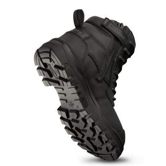 Blundstone Mens Rotoflex TPU Composite 6" Zip Lace Up Safety Boots (8561) Black
