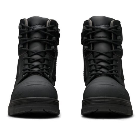 Blundstone Mens Rotoflex TPU Composite 6" Zip Lace Up Safety Boots (8561) Black