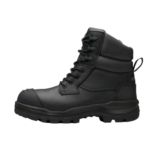 Blundstone Mens Rotoflex TPU Composite 6" Zip Lace Up Safety Boots (8561) Black