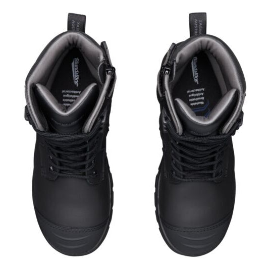 Blundstone Mens Rotoflex TPU Composite 6" Zip Lace Up Safety Boots (8561) Black