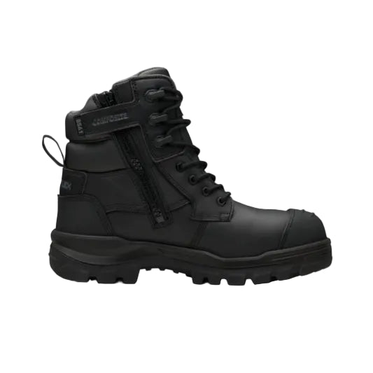 Blundstone Mens Rotoflex TPU Composite 6" Zip Lace Up Safety Boots (8561) Black