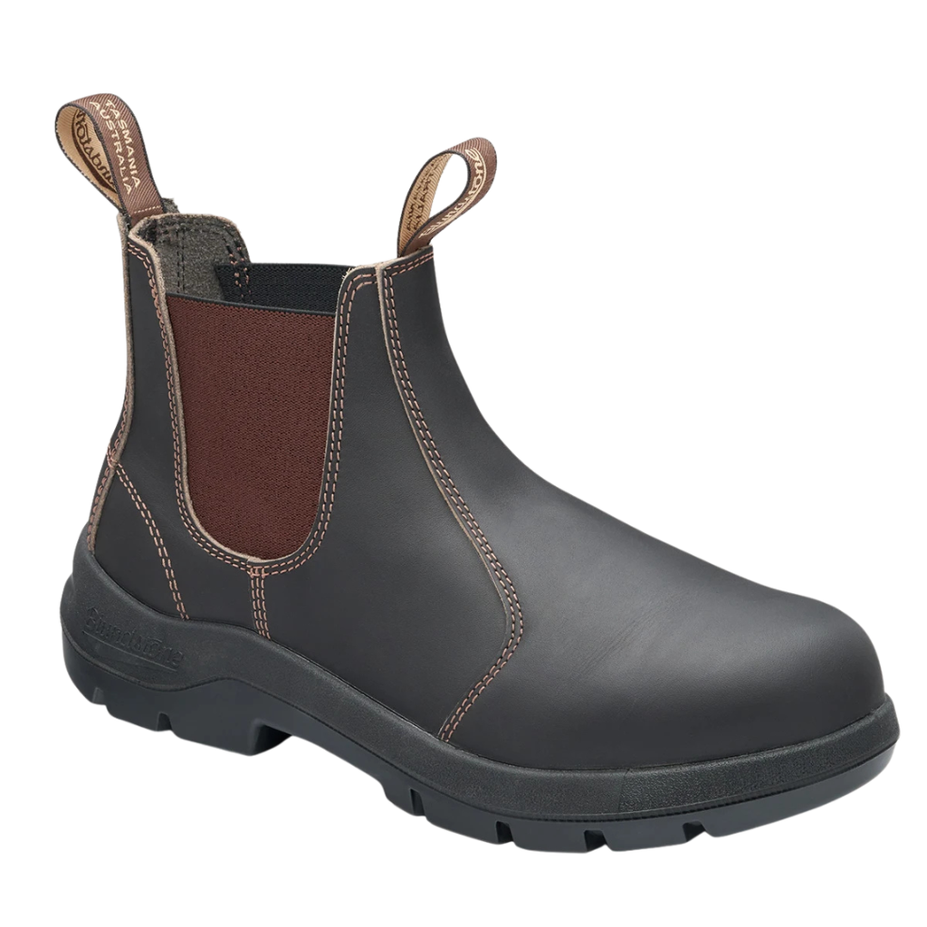 Blundstone Mens WorkLife Elastic Side Boots (700) Stout Brown