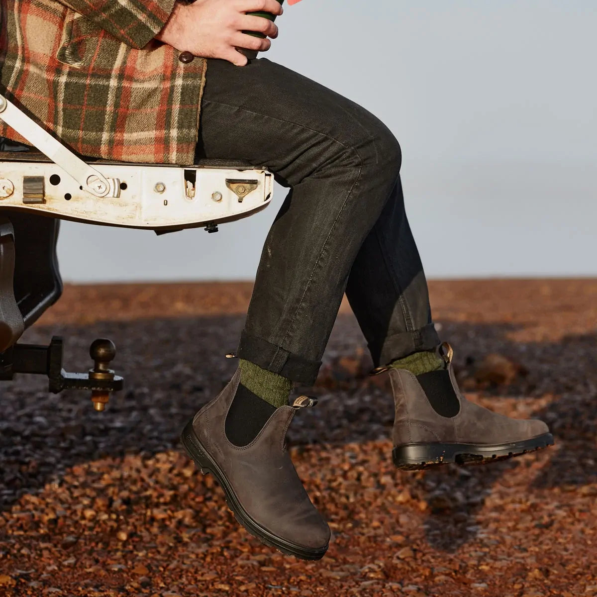 Blundstone Unisex Elastic Sided Boots (2446) Clay