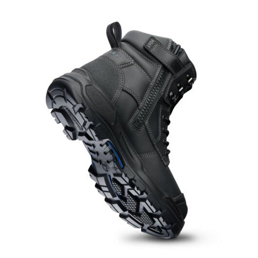 Blundstone Unisex Rotoflex PUR-Safety 150mm Ankle Zip Lace Up Boots (9061) Black