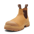 Blundstone Unisex Rotoflex PUR-Safety Elastic Sided V Cut Scuff Cap Boots (9000) Wheat Nubuck
