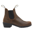 Blundstone Womens Elastic Sided Boots with Heel (1673) Antique Brown