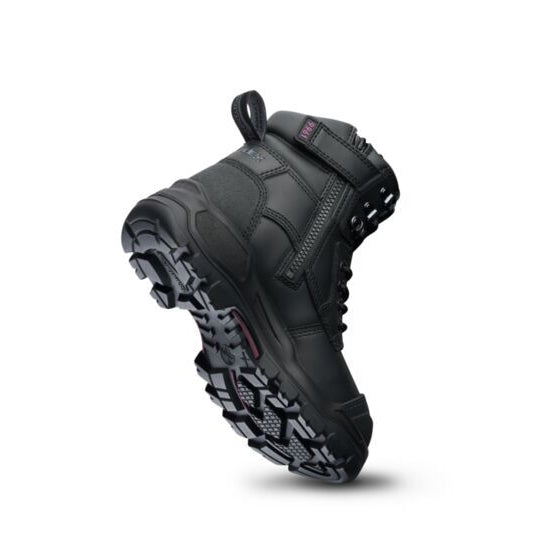 Blundstone Womens Rotoflex PUR-Safety 150mm Zip Lace Up Boots (9961) Black