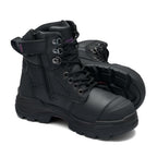 Blundstone Womens Rotoflex PUR-Safety 150mm Zip Lace Up Boots (9961) Black