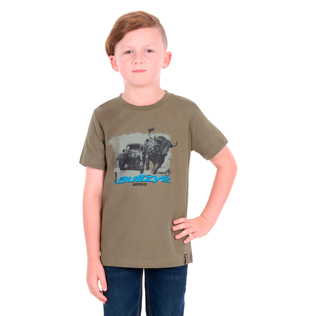 Bullzye Boys Banks S/S Tee (B6S3503651) Military
