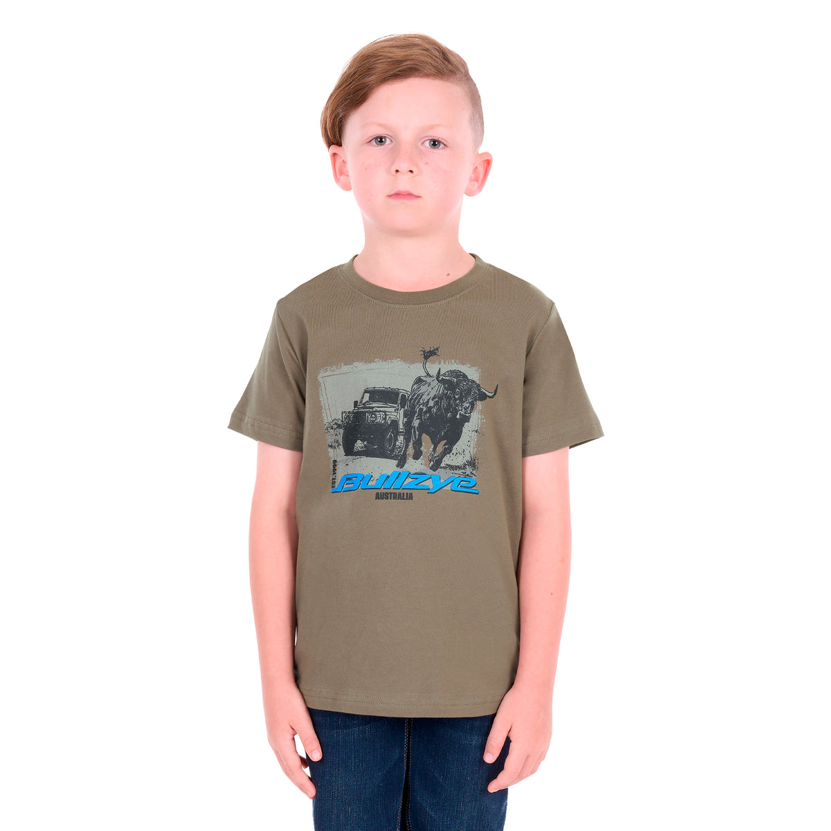 Bullzye Boys Banks S/S Tee (B6S3503651) Military