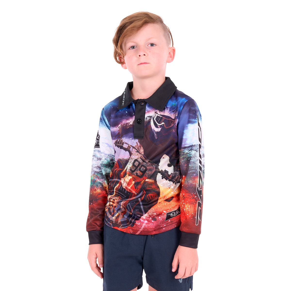 Bullzye Boys Eben L/S Fishing Tee (B6S3569660) Multi