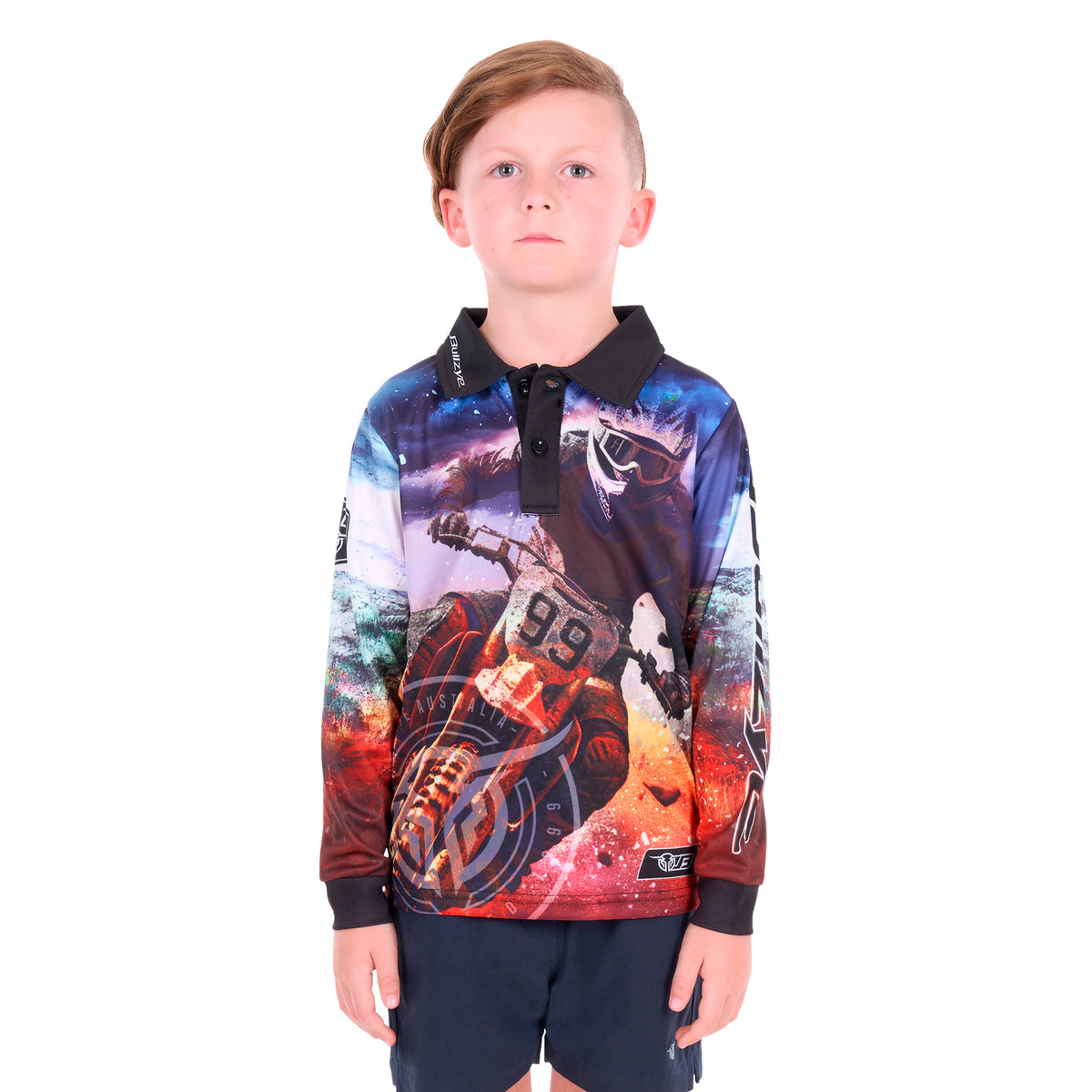 Bullzye Boys Eben L/S Fishing Tee (B6S3569660) Multi