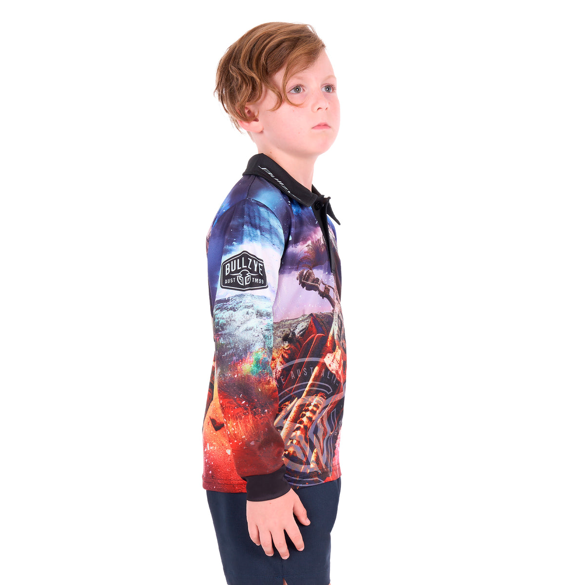 Bullzye Boys Eben L/S Fishing Tee (B6S3569660) Multi