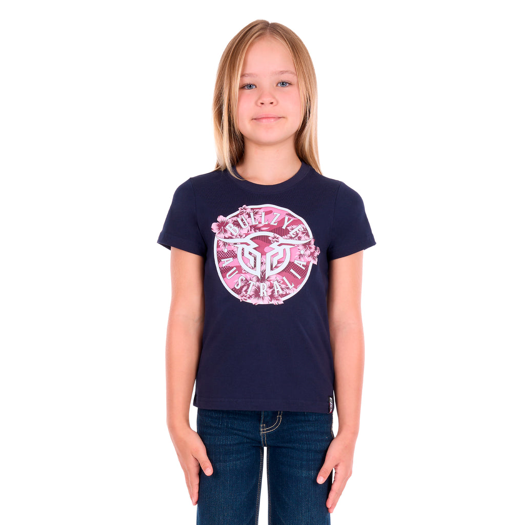 Bullzye Girls Ellie S/S Tee (B6S5502603) Navy