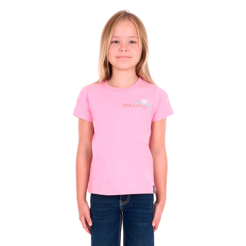 Bullzye Girls Willa S/S Tee (B6S5502604) Flamingo Pink