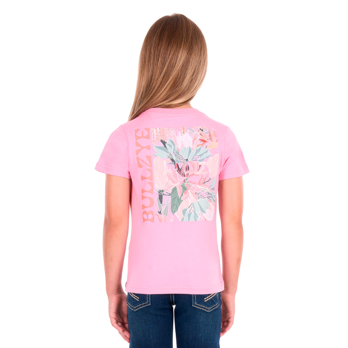 Bullzye Girls Willa S/S Tee (B6S5502604) Flamingo Pink