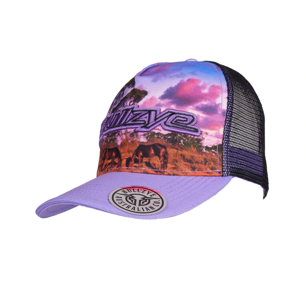 Bullzye  Grazing Horse High Profile Trucker Cap (B6S2950CAP) Multi