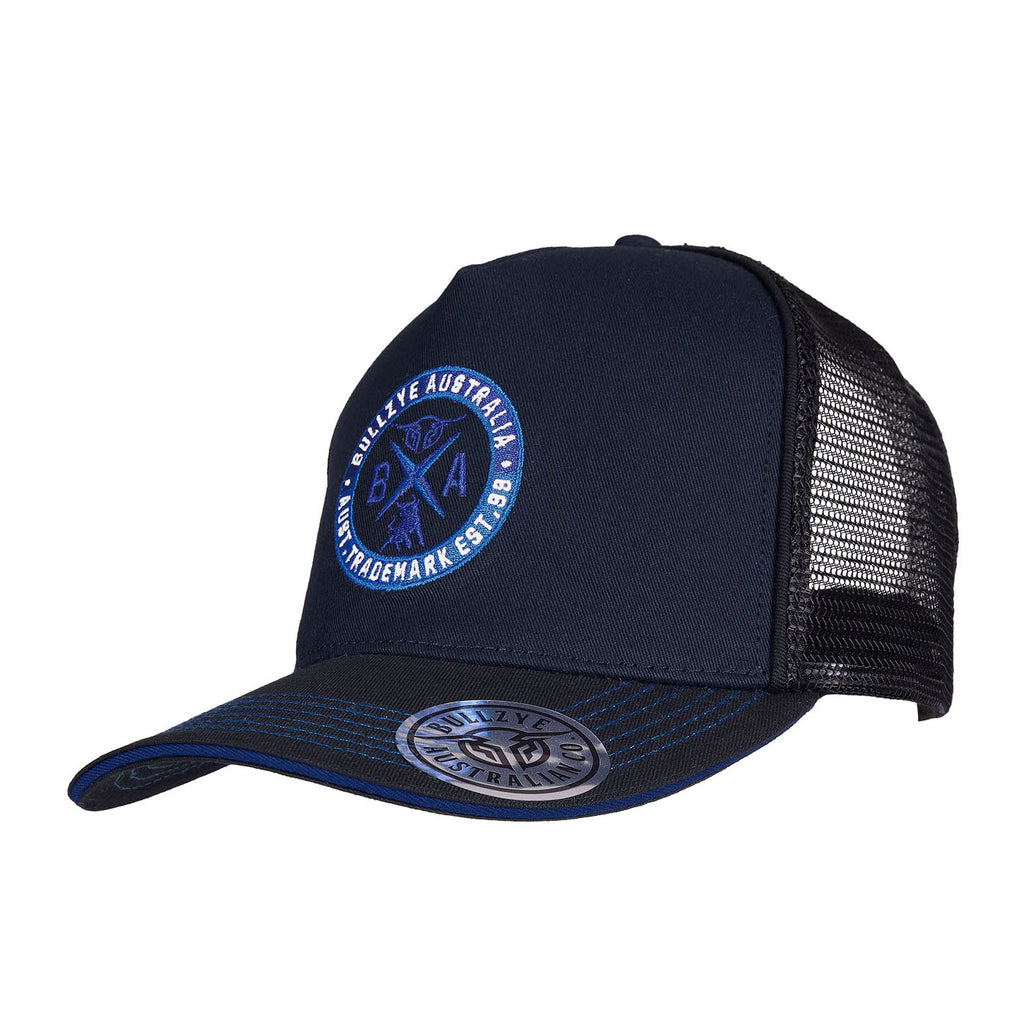Bullzye Kane High Profile Trucker Cap (B6S1945CAP) Navy/Black