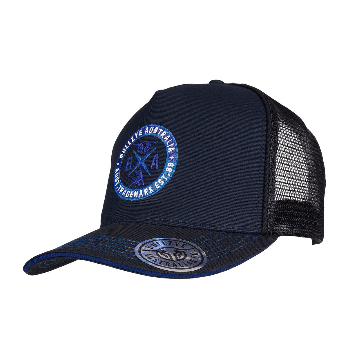 Bullzye Kane High Profile Trucker Cap (B6S1945CAP) Navy/Black