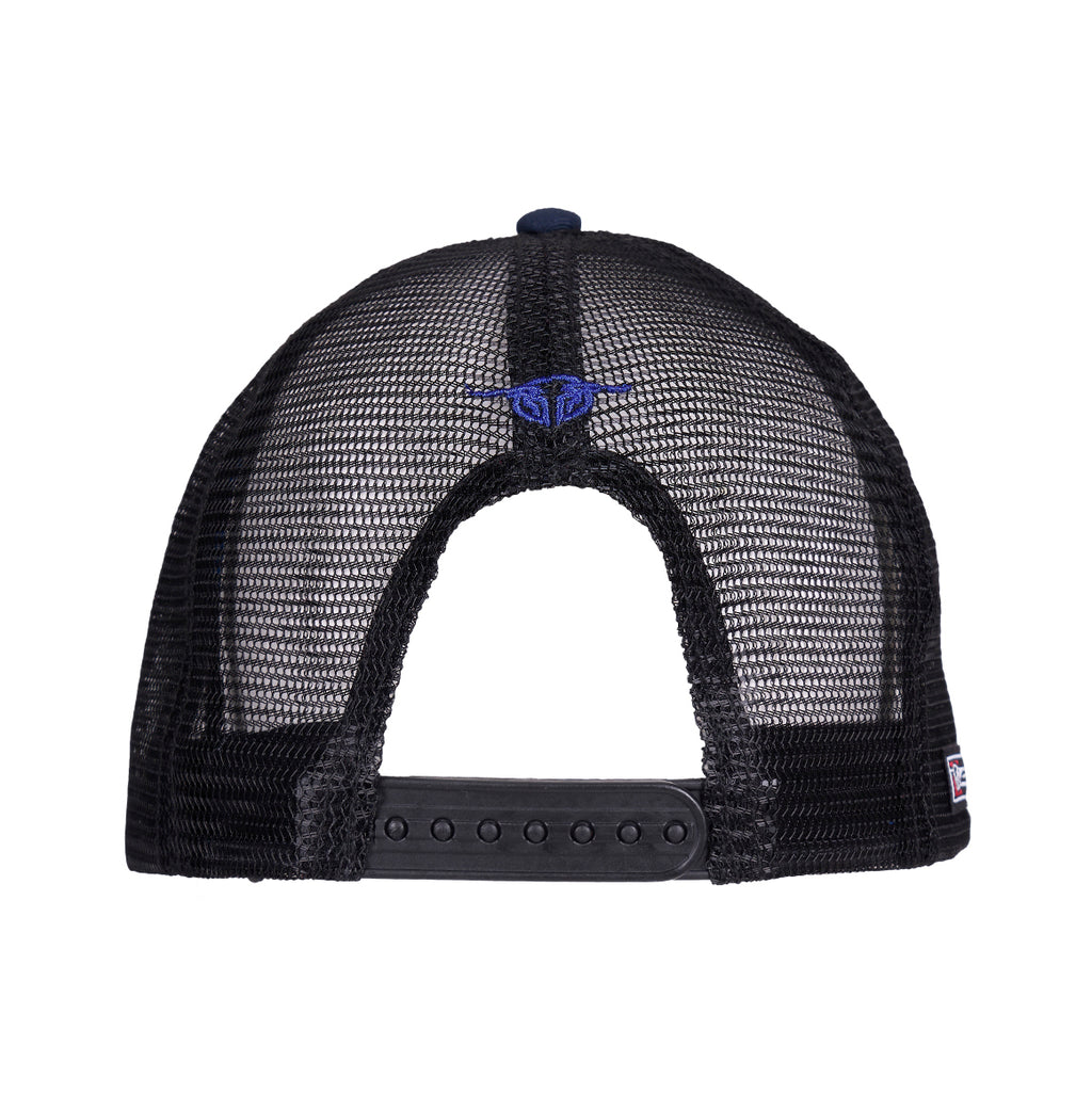 Bullzye Kane High Profile Trucker Cap (B6S1945CAP) Navy/Black
