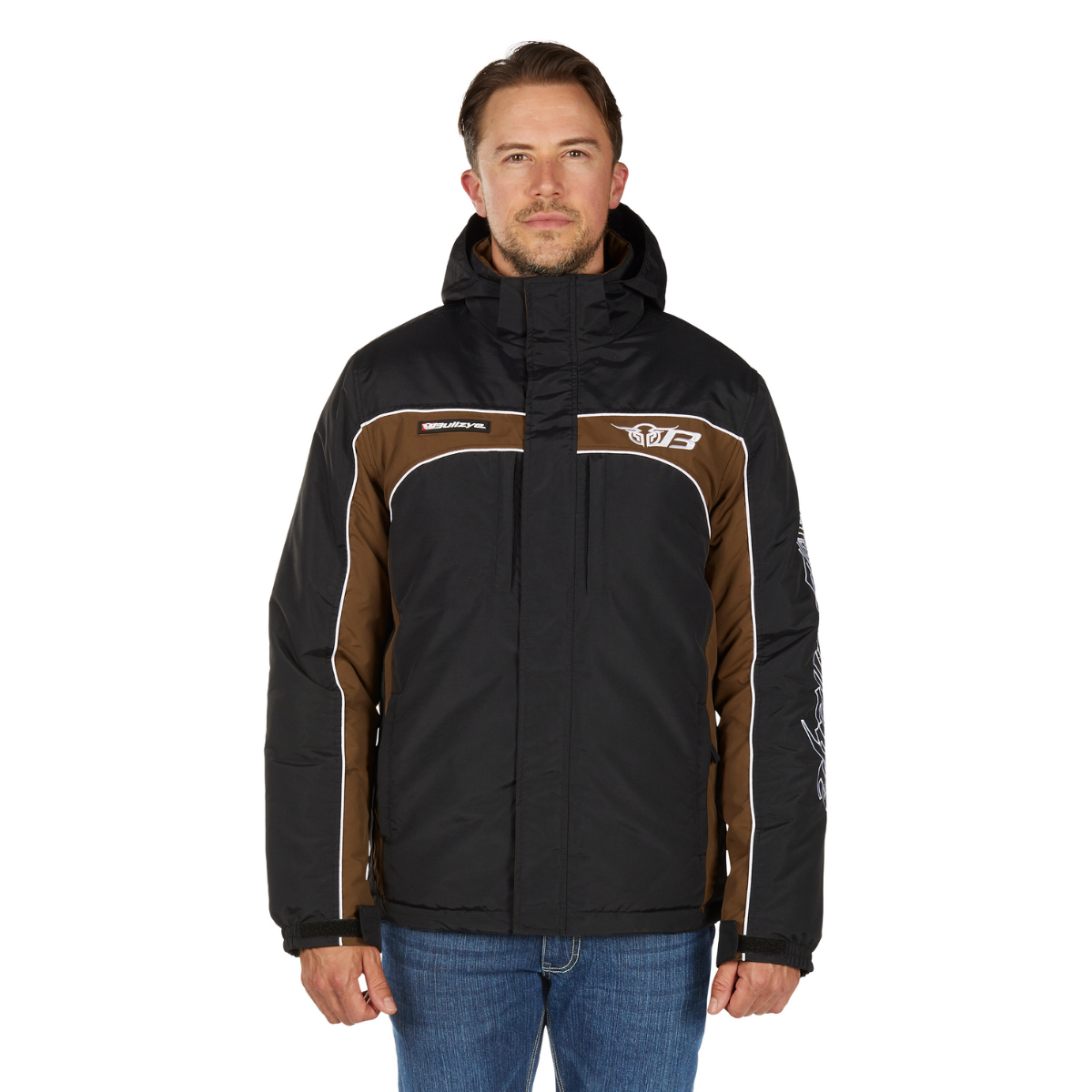 Bullzye Mens Bazooka Jacket (B6W1704039) Black/Dark Tan