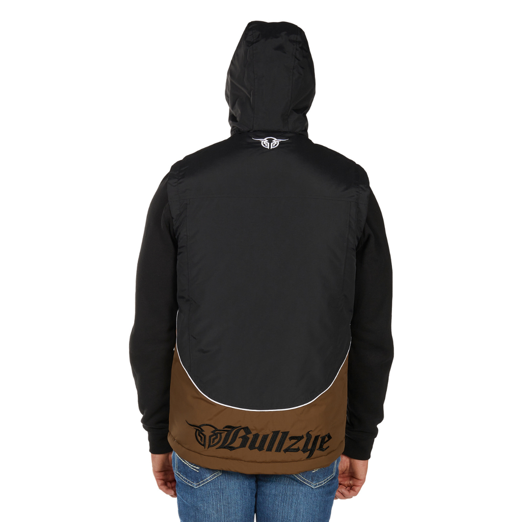 Bullzye Mens Bazooka Vest (B6W1604039) Black/Dark Tan