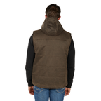 Bullzye Mens Canon Faux Oilskin Vest (B6W1604514) Rustic Mulch