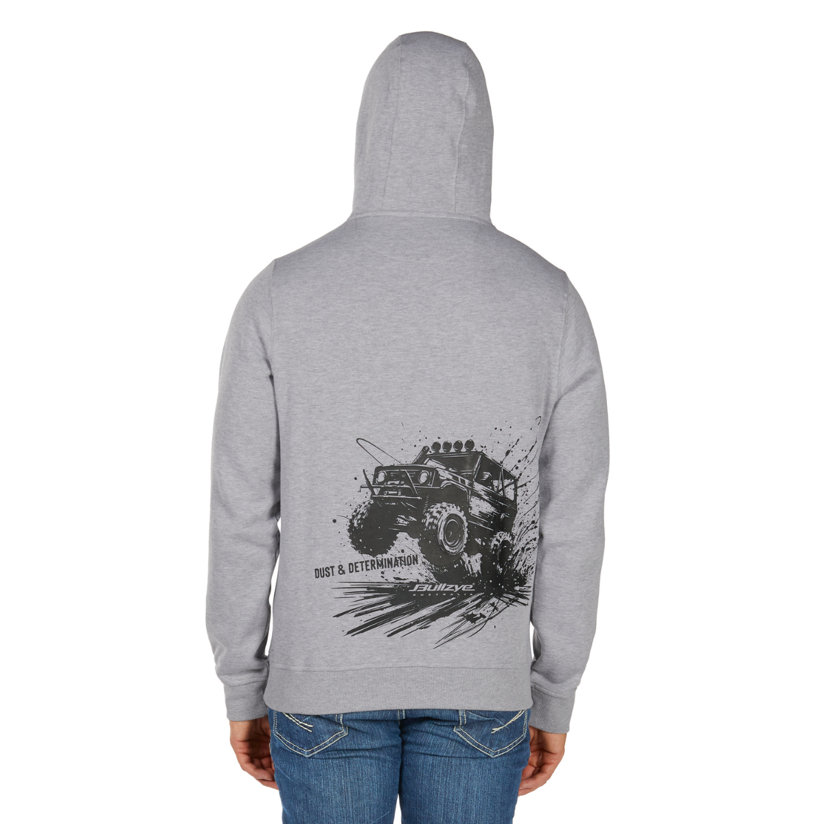 Bullzye Mens Determination Hoodie (B6W1512502) Grey Marle