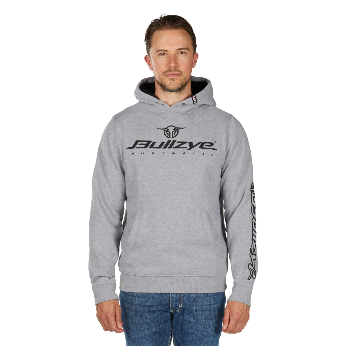 Bullzye Mens Determination Hoodie (B6W1512502) Grey Marle