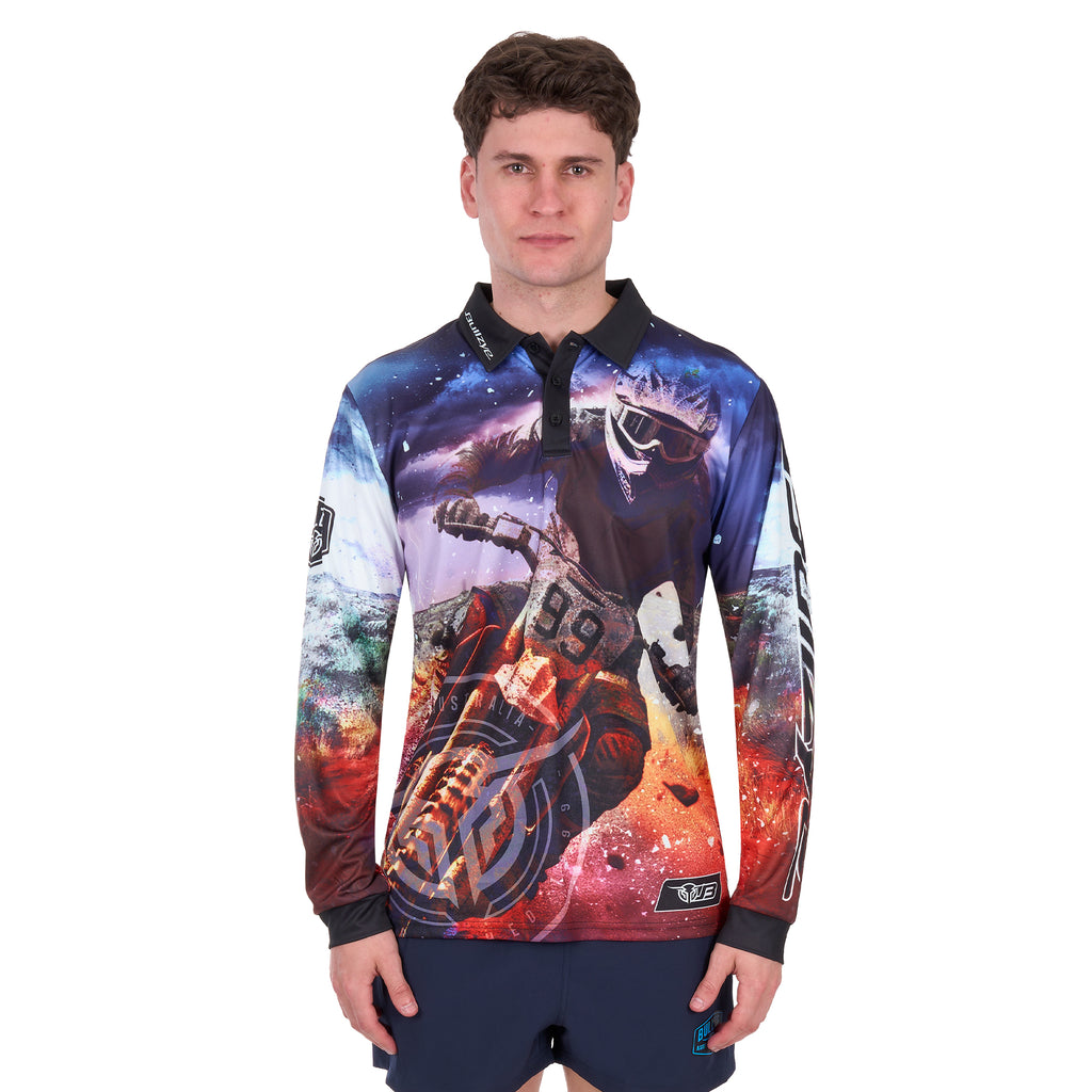 Bullzye Mens Eben L/S Fishing Tee (B6S1569660) Multi