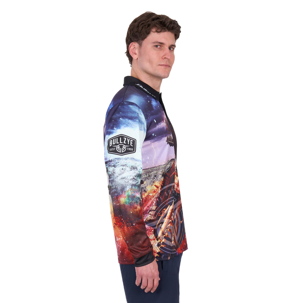 Bullzye Mens Eben L/S Fishing Tee (B6S1569660) Multi