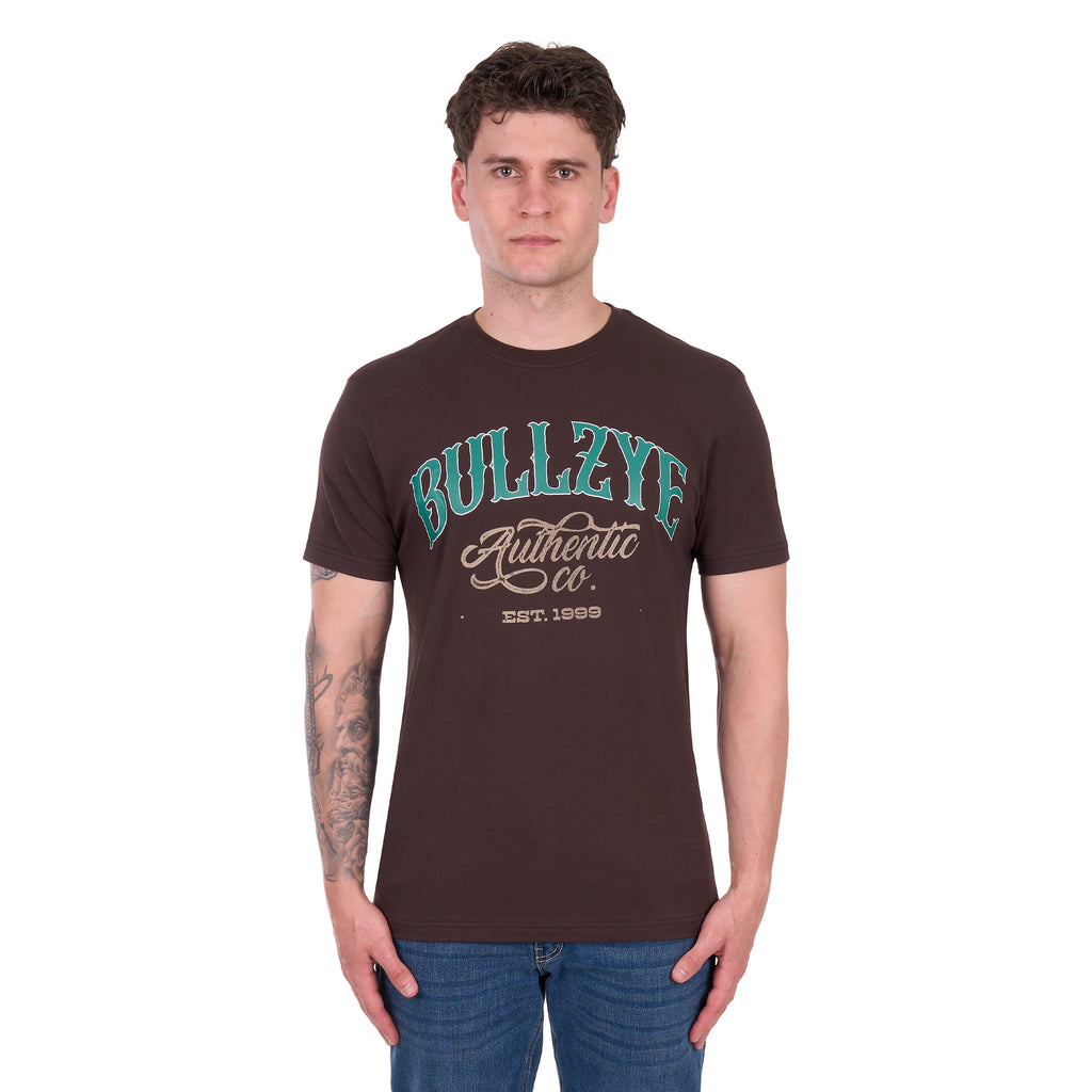 Bullzye Mens Floyd S/S Tee (B6S1503654) Chocolate