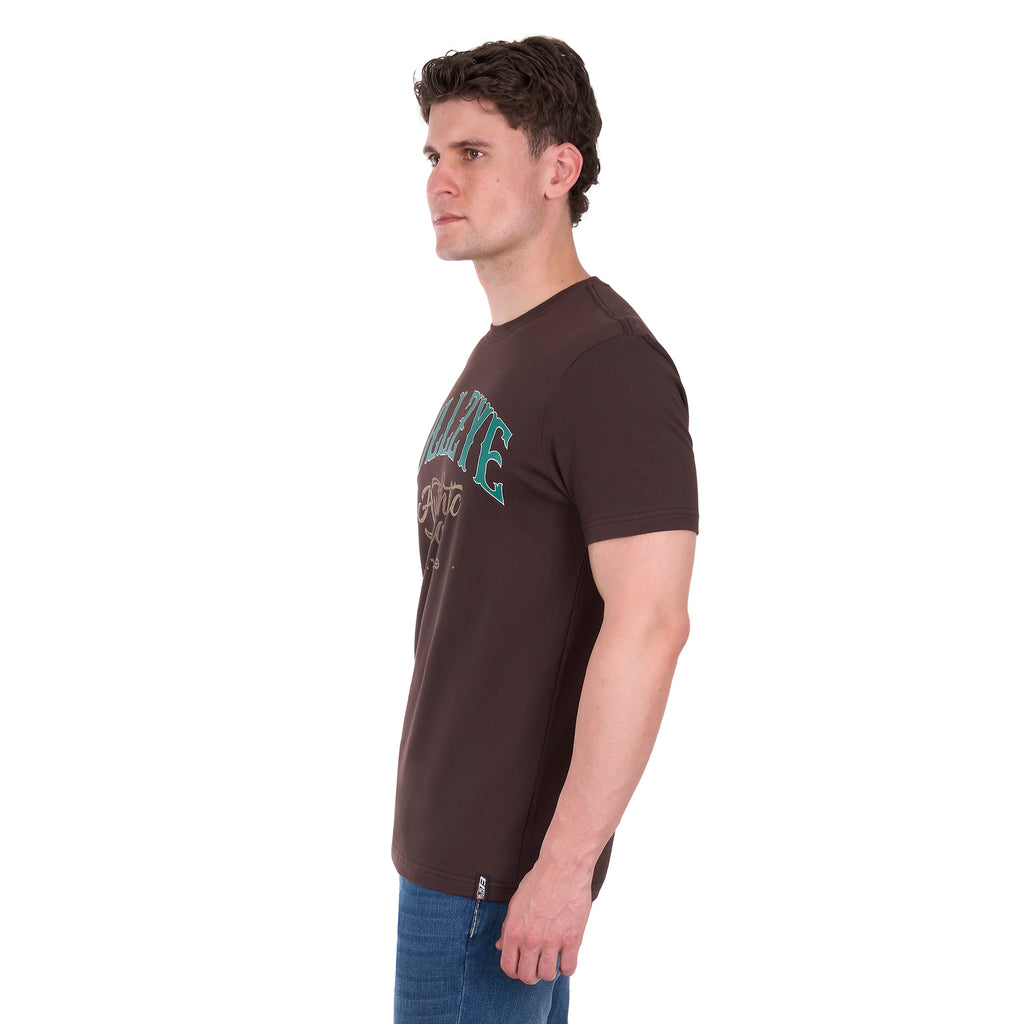Bullzye Mens Floyd S/S Tee (B6S1503654) Chocolate