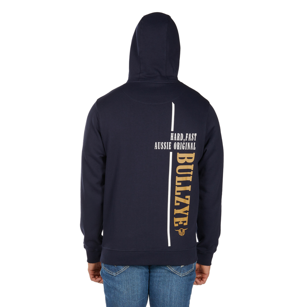 Bullzye Mens Hardy Zip Up Hoodie (B6W1710501) Navy