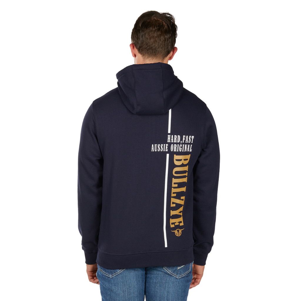 Bullzye Mens Hardy Zip Up Hoodie (B6W1710501) Navy