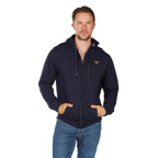 Bullzye Mens Hardy Zip Up Hoodie (B6W1710501) Navy