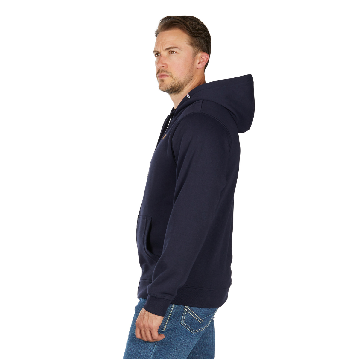 Bullzye Mens Hardy Zip Up Hoodie (B6W1710501) Navy