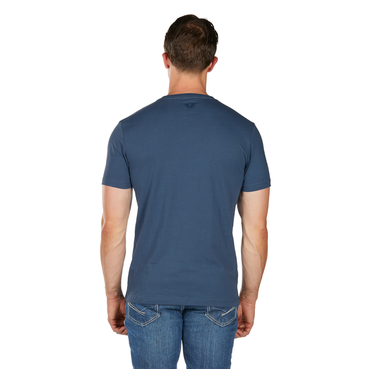 Bullzye Mens Muster S/S Tee (B6W1503510) Blue Steel