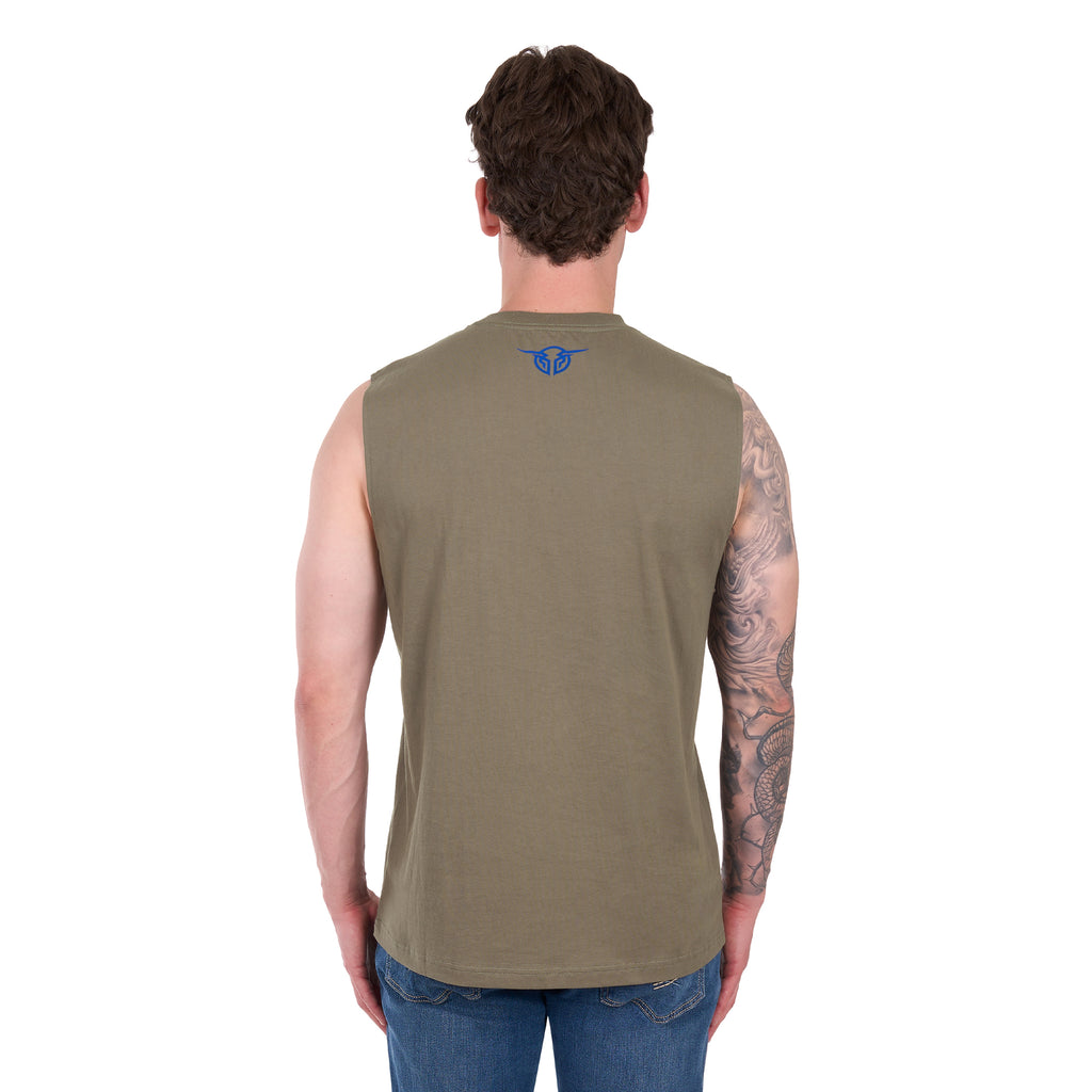 Bullzye Mens Seth Muscle Tank (B6S1510656) Military