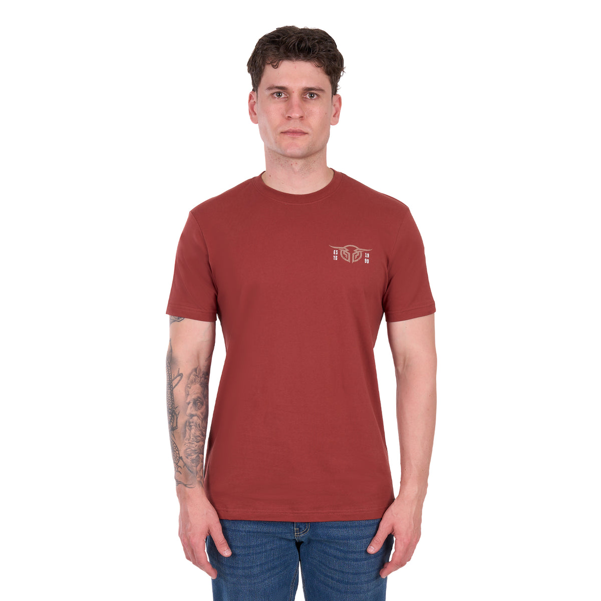 Bullzye Mens Yale S/S Tee (B6S1503652) Cognac