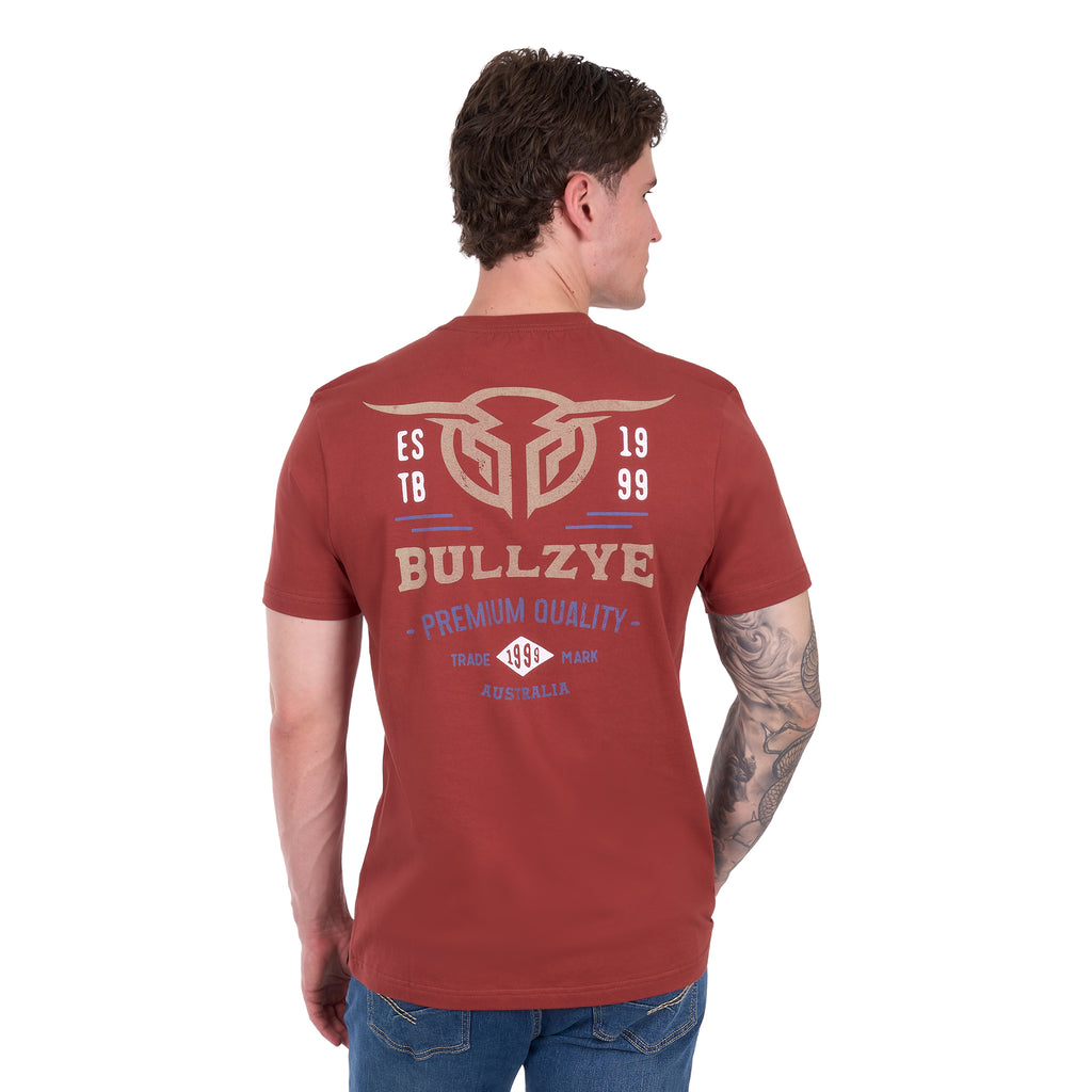 Bullzye Mens Yale S/S Tee (B6S1503652) Cognac