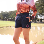 Bullzye Womens Addie Sports Shorts (B6S2300575) Navy/Hot Pink