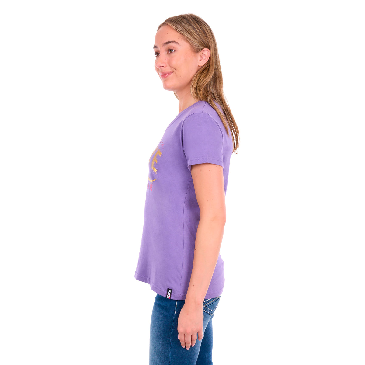 Bullzye Womens Annie V-Neck S/S Tee (B6S2502591) Violet